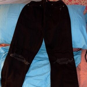 Black Distressed Jeans